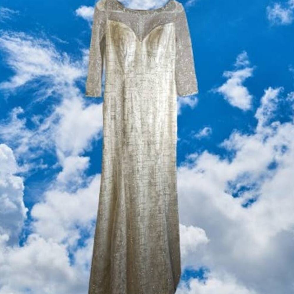 Nicoli by ASM 8 long dress with small train. Beautiful dress wedding, holidays
